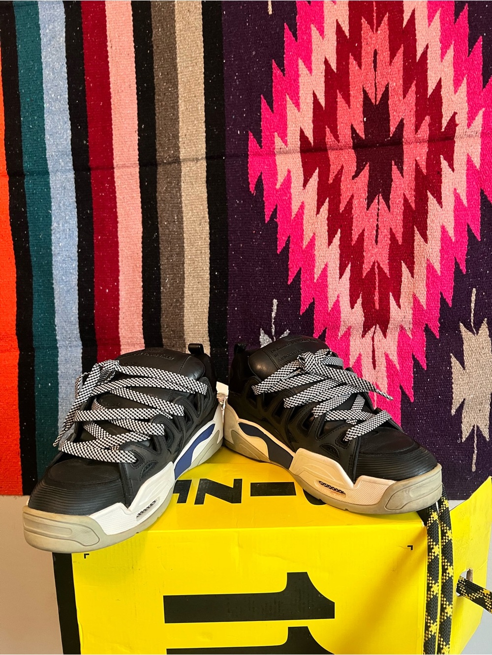 Under Armour Black and White Kids Sneakers